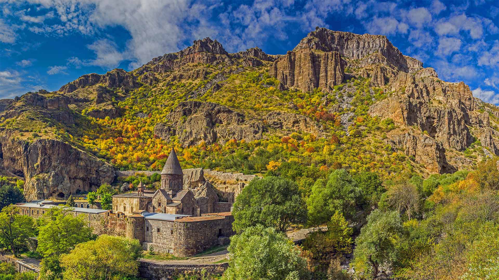 Geghard Monastery, Armenia (© traumlichtfabrik/Getty Images)(Bing United Kingdom)