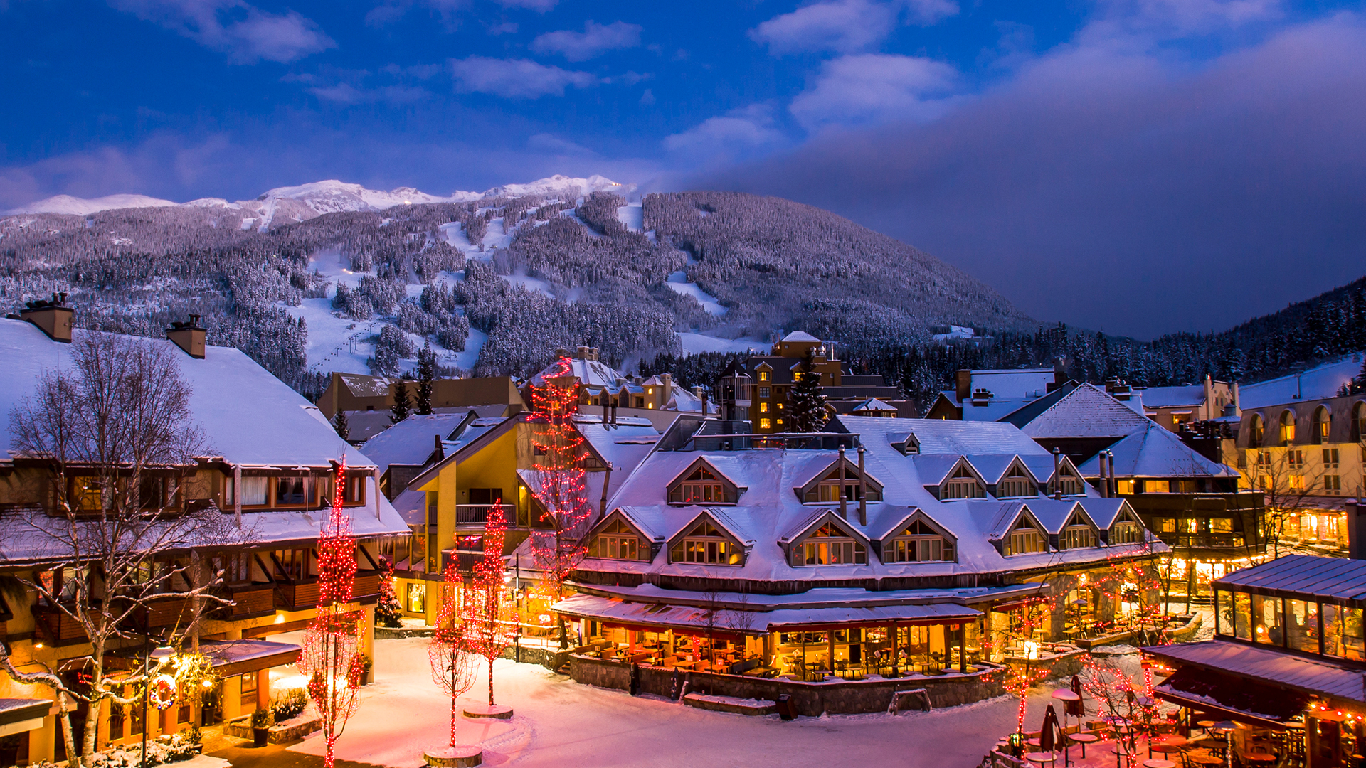 Whistler village, Blackcomb mountain, British Columbia, Canada (© VisualCommunications/Getty Images)(Bing New Zealand)