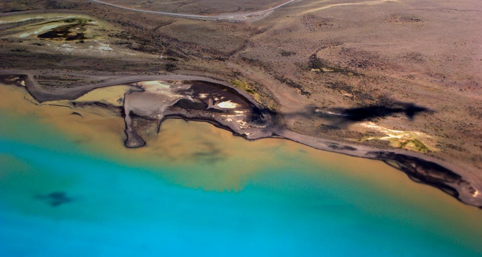 Aerial view of the coast along Lake Argentino, Glaciers National Park, Argentina (© Michele Molinari/Danita Delimont) &copy; (Bing United Kingdom)