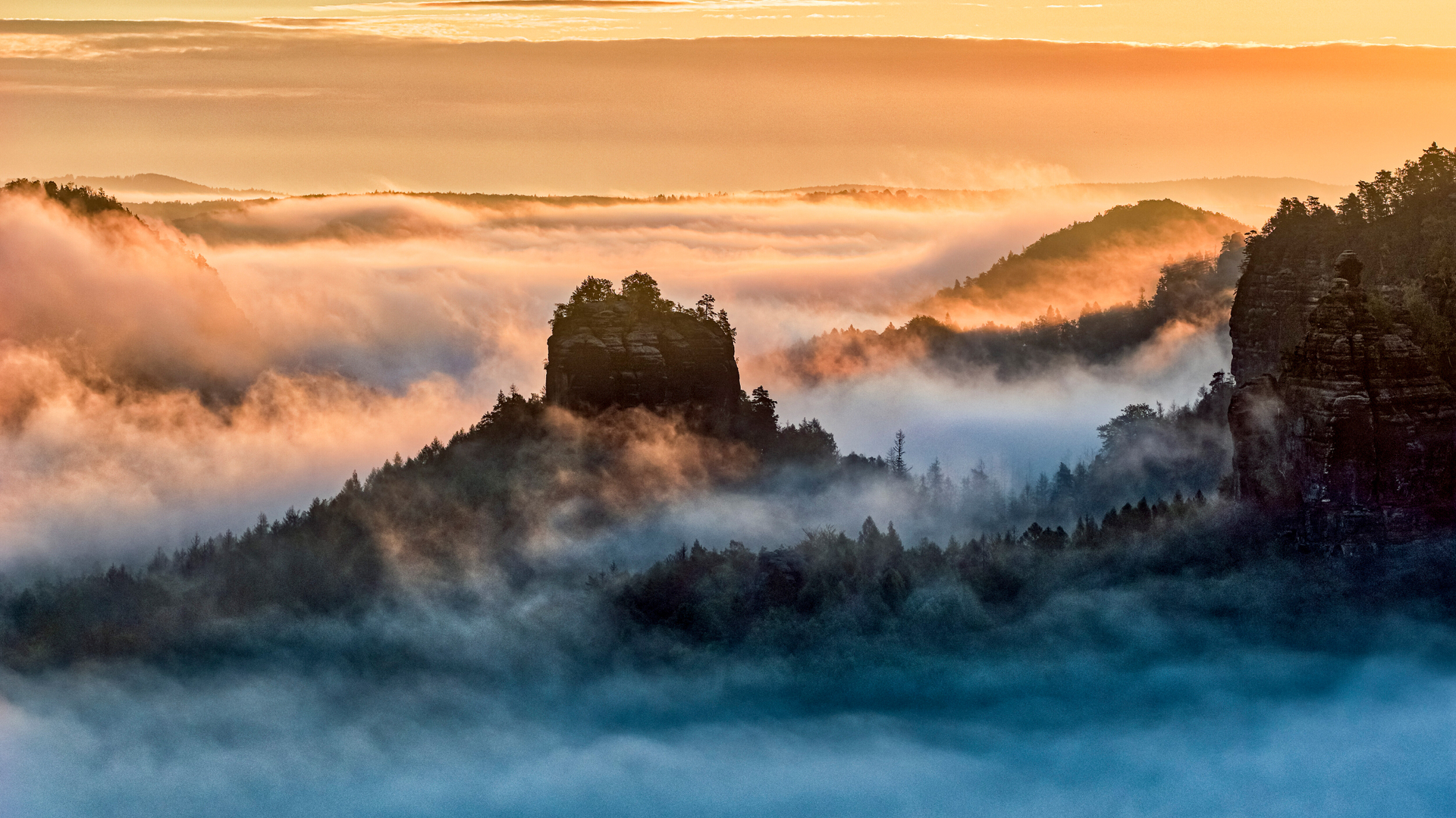 Winterstein, Nationalpark Sächsische Schweiz, Sachsen (© Frank Bienewald/Getty Images)(Bing Deutschland)