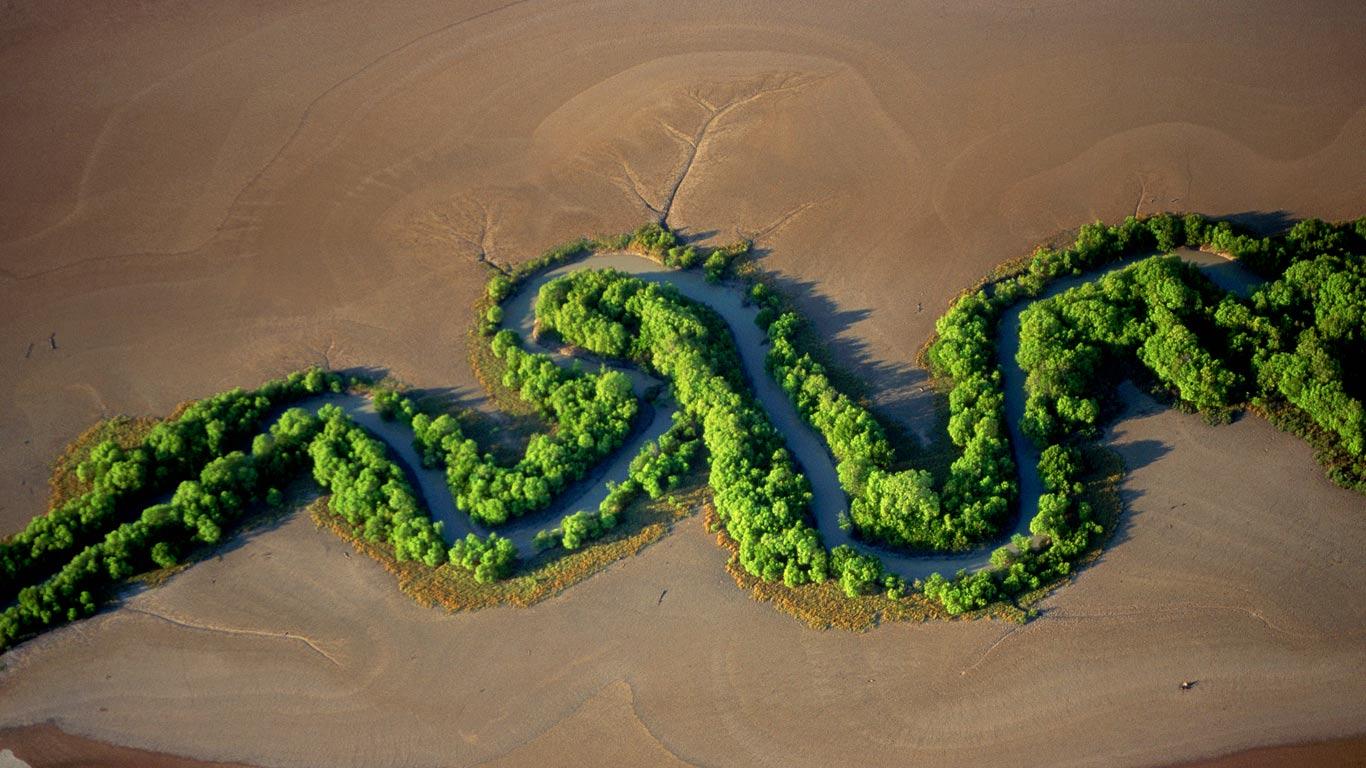 A river in Kakadu National Park, Australia (© Yann Arthus-Bertrand/Corbis)(Bing Canada)