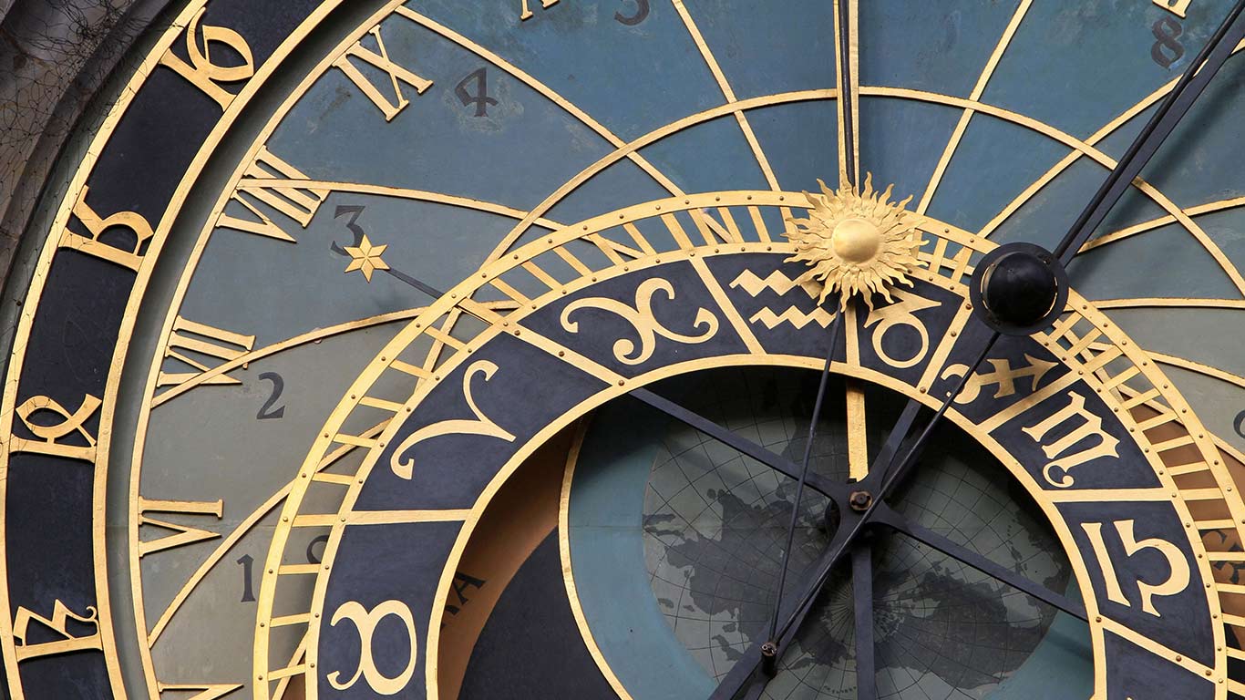Astronomical Clock in Prague, Czech Republic (© Godong/UIG/REX/Shutterstock)(Bing Canada)