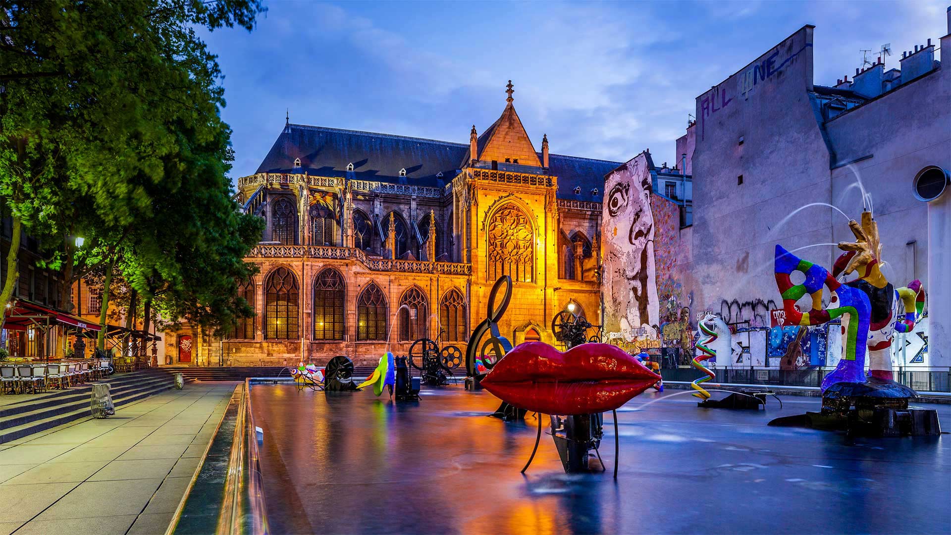 Stravinsky Fountain in Paris, France (© Alessandro Saffo/eStock Photo)(Bing United Kingdom)