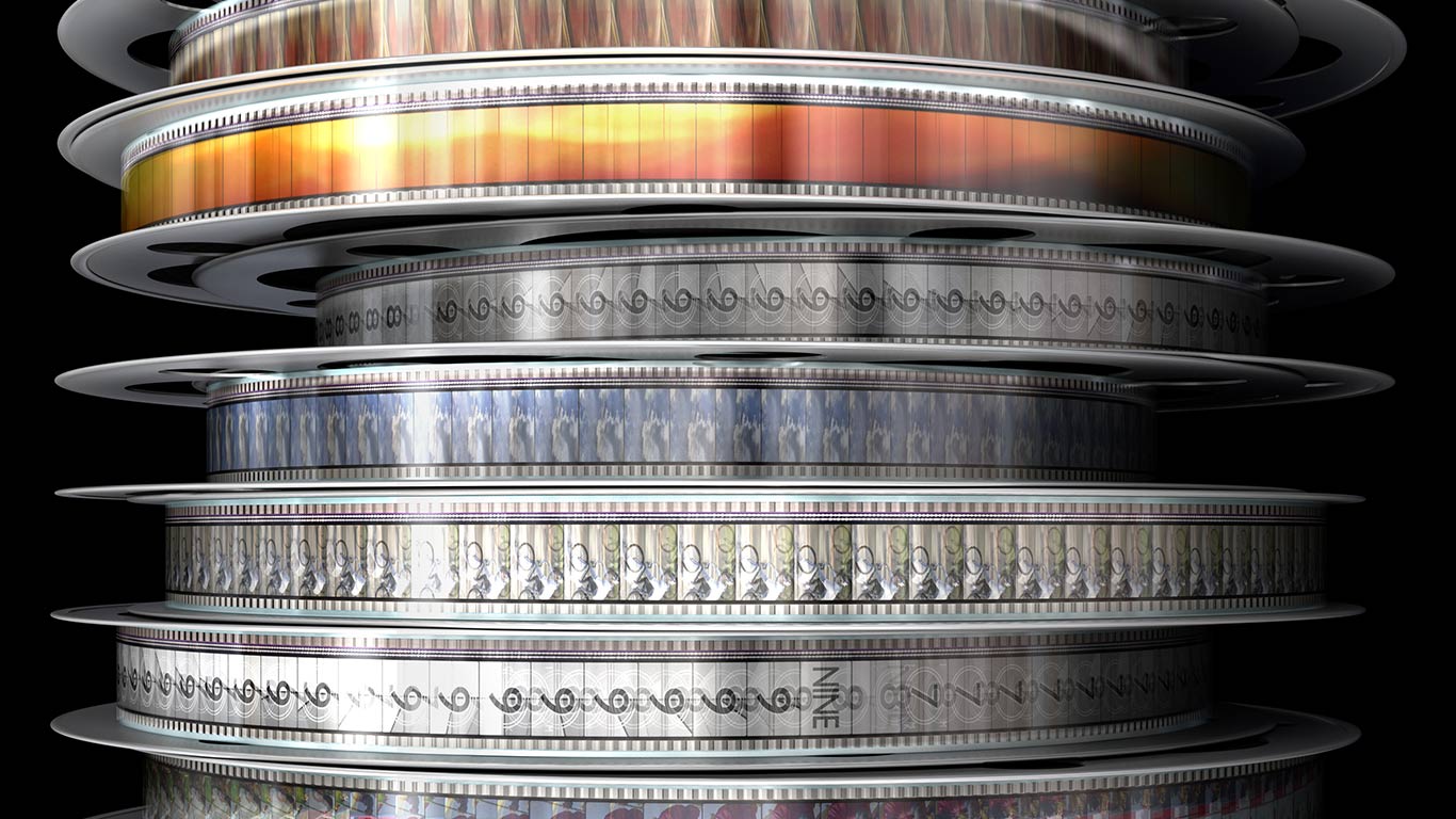 Stack of film reels (© Ian McKinnell/Getty Images)(Bing Canada)