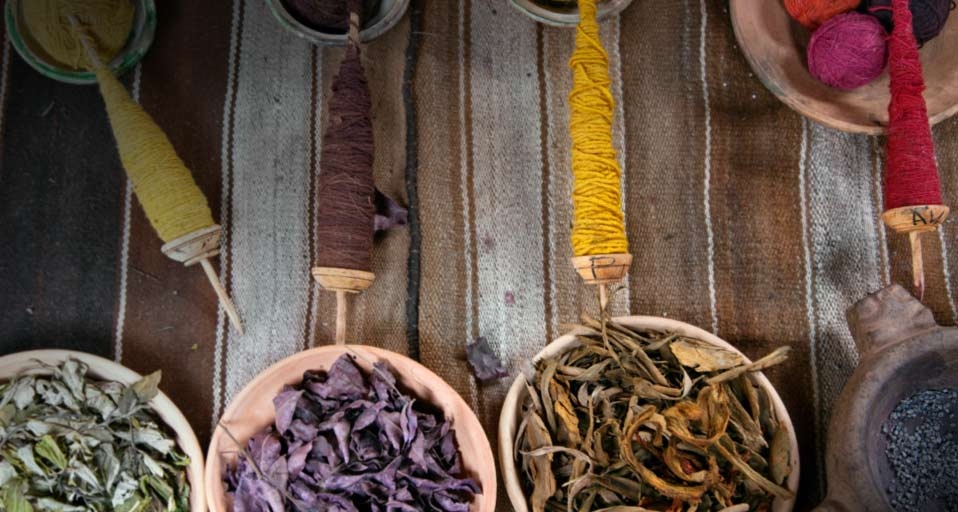 The raw materials traditionally used by Peruvian Indians to dye wool in subtle colours (© Nigel Pavitt/Aurora Photos) &copy; (Bing United Kingdom)