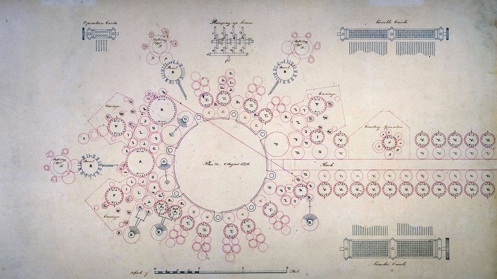 An 1840 design for the Analytical Engine by Charles Babbage (© Science & Society Picture Library/Getty Images)(Bing Canada)