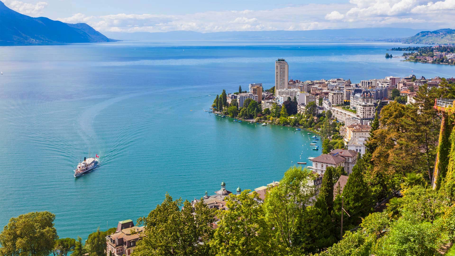 Montreux and Lake Geneva in Switzerland (© Westend61/Getty Images)(Bing United Kingdom)