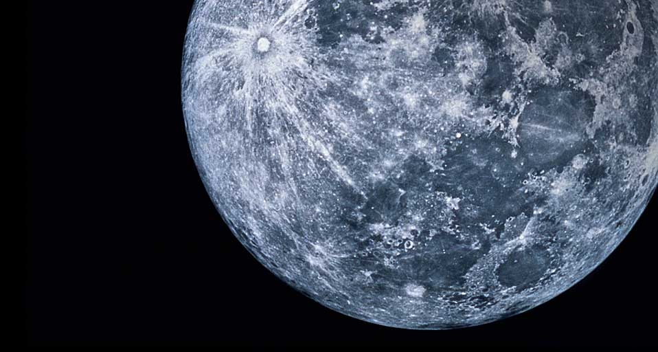 The Moon in Outer Space -- Corbis &copy; (Bing United Kingdom)