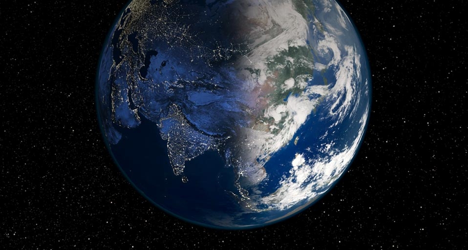 Satellite image of the Earth, centered on Asia -- Science Photo library/NASA/NOAA/SPL &copy; (Bing United Kingdom)