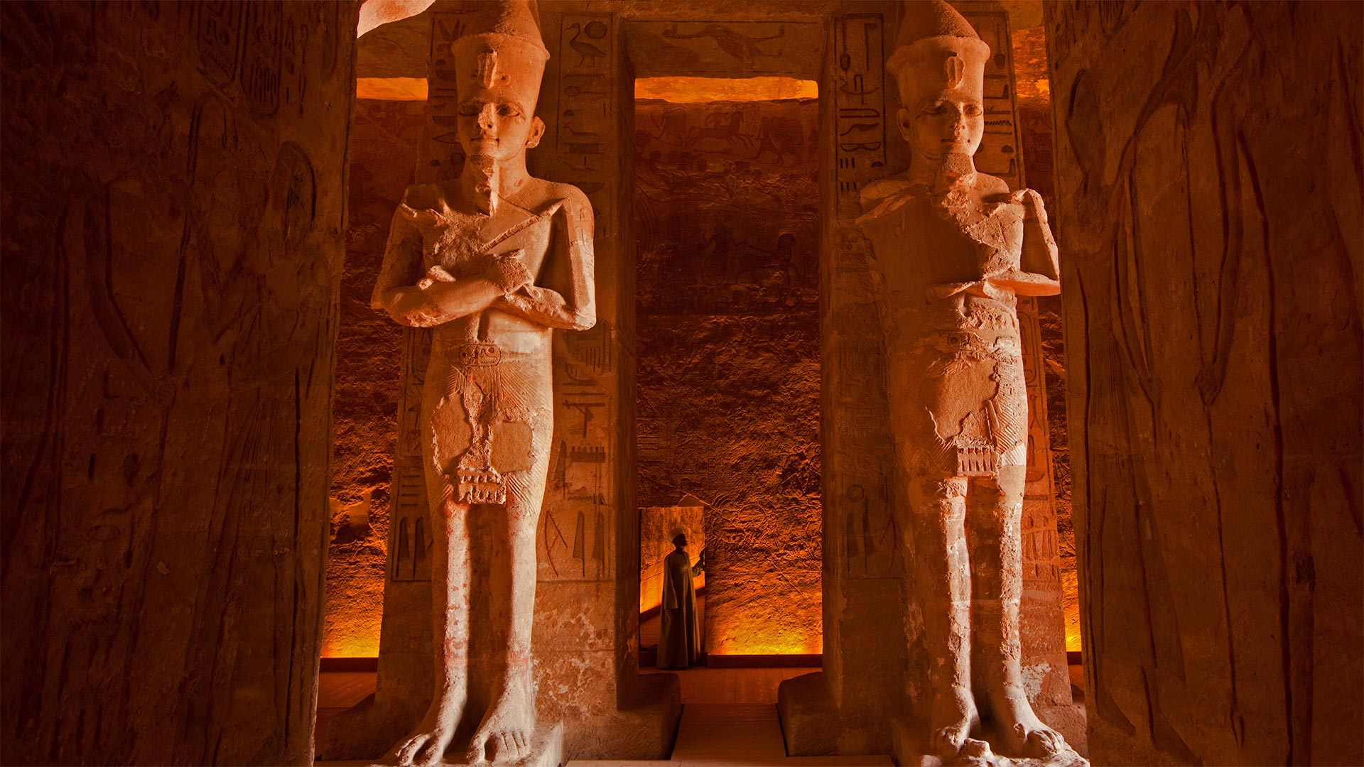 The interior of the Abu Simbel Great Temple in Egypt (© George Steinmetz/Getty Images)(Bing United Kingdom)