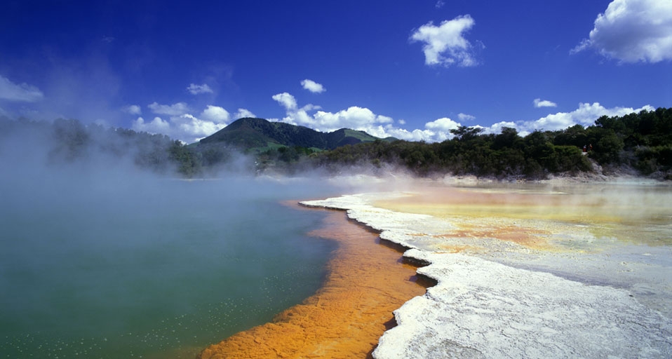 Champagne pool in Waiotapu Scenic Reserve, Rotorua, New Zealand -- Kordcom Kordcom/Photolibrary &copy; (Bing United Kingdom)