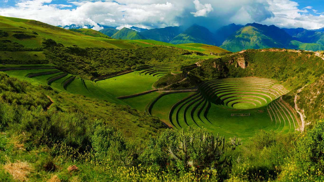 Moray Inca ruins near Maras, Peru (© Panoramic Images/Getty Images)(Bing United Kingdom)