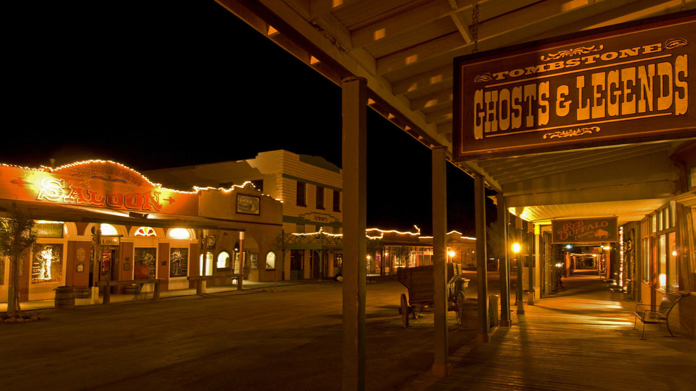 Tombstone, Arizona, on the anniversary of the gunfight at the O.K. Corral (© Nik Wheeler/Alamy)(Bing United States)