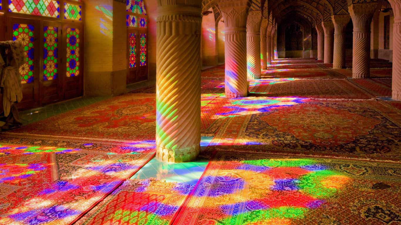 Nasīr al-Mulk Mosque in Shiraz, Iran (© R.Creation/Corbis)(Bing United Kingdom)