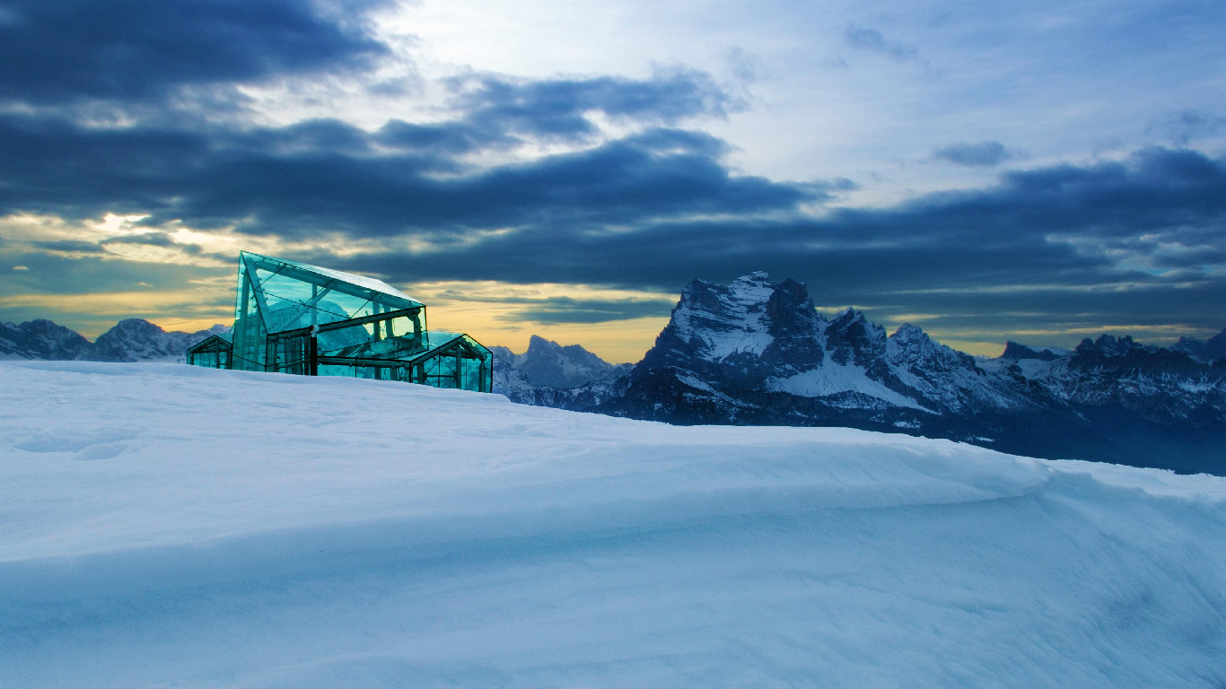 Messner Mountain Museum in the Clouds on Monte Rite, Italy (© Alberto Simonetti/Getty Images)(Bing Canada)