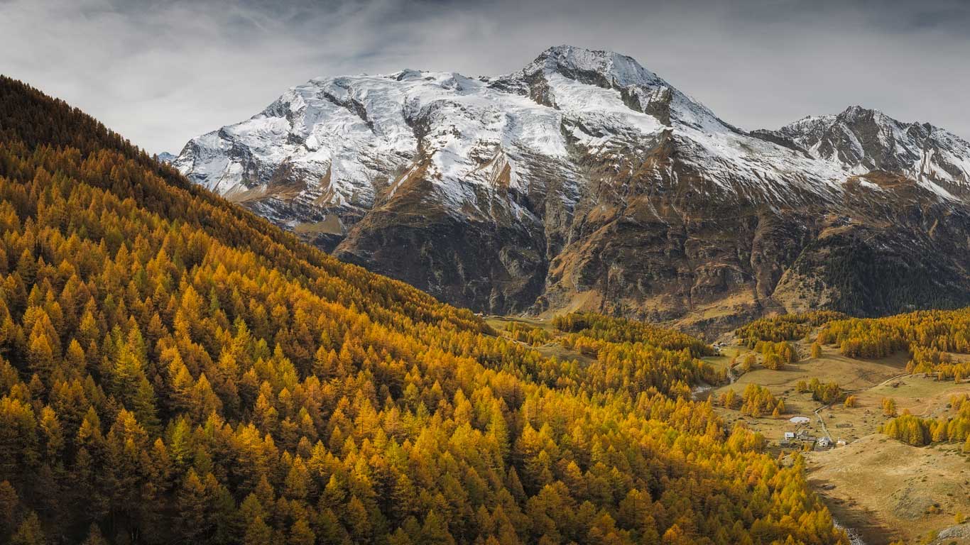Vue panoramique sur le Mont Pourri, massif de la Vanoise, Savoie (© Benjamin Barthelemy/Minden Pictures)(Bing France)
