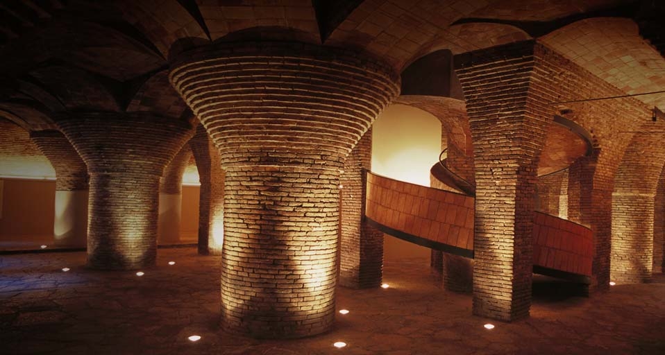 Basement used as stables in Palau Guell, Barcelona. Spain -- Miquel Tres Lopez/Photolibrary &copy; (Bing Canada)