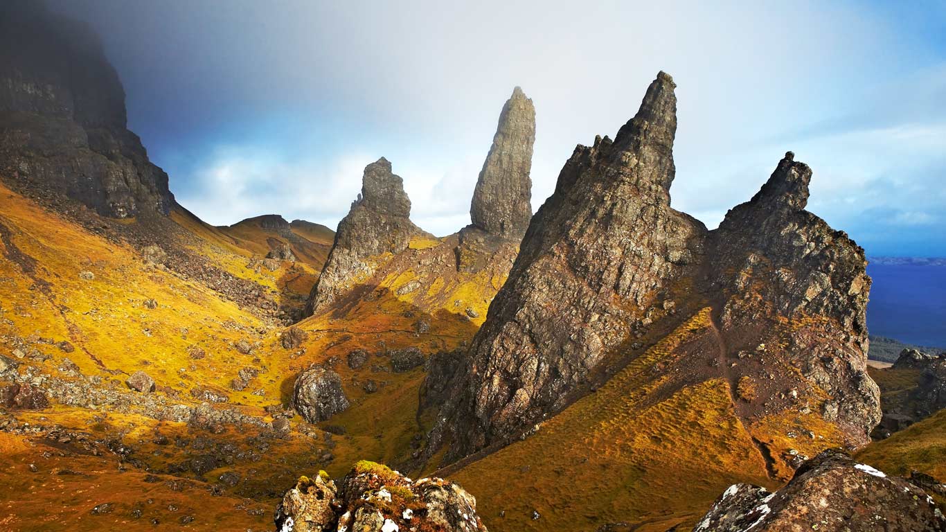 The Old Man of Storr on the Isle of Skye, Scotland (© SIME/eStock Photo)(Bing United Kingdom)