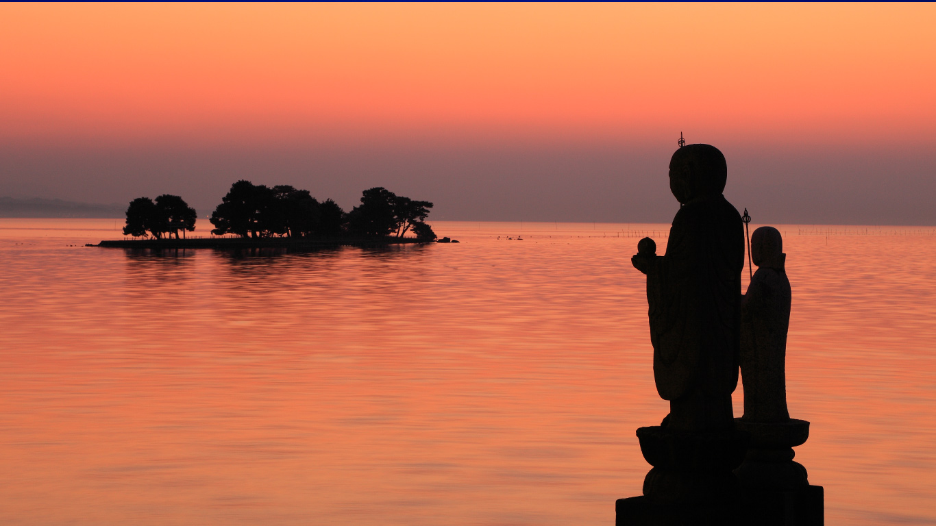｢嫁ヶ島と袖師地蔵｣島根, 松江市 (© MIXA/http://www.superstock.com/Superstock)(Bing Japan)