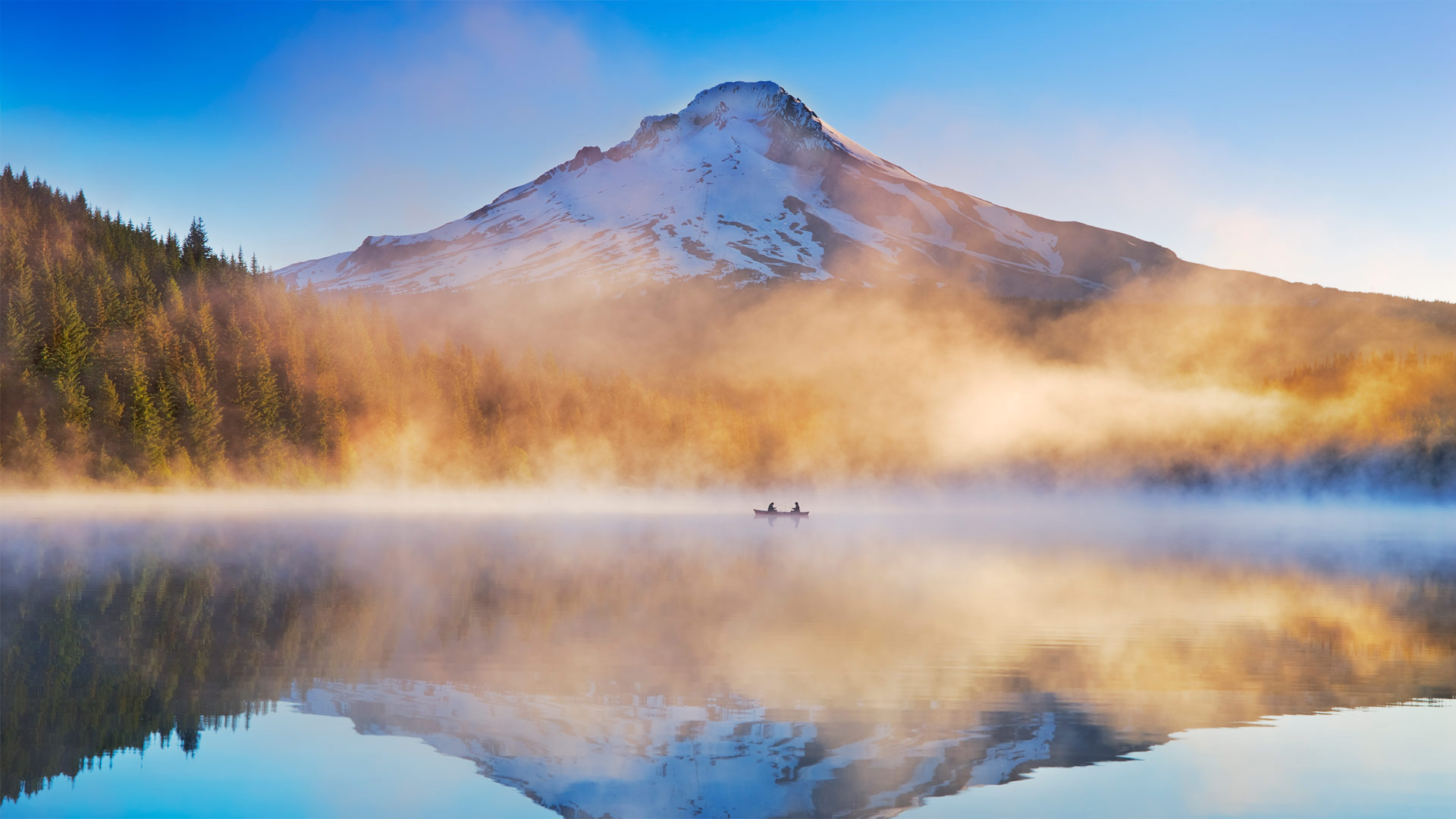 Trillium Lake in Mount Hood National Forest, Oregon (© Frank Krahmer/Getty Images)(Bing Canada)