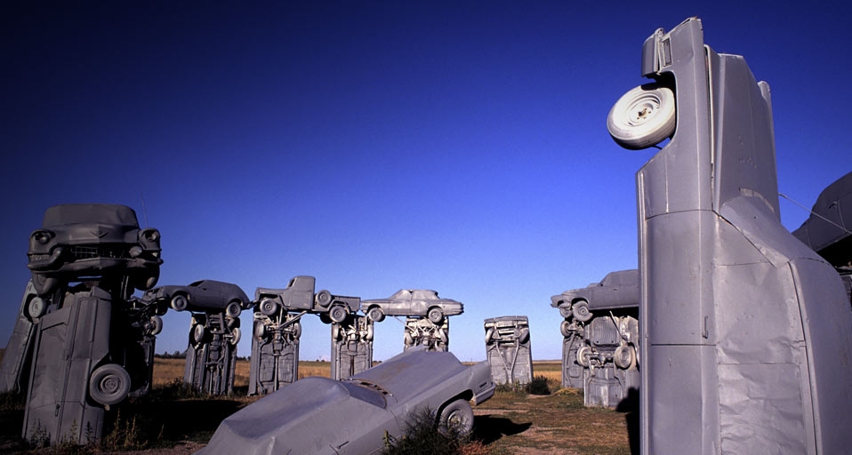 Carhenge in western Nebraska -- Bachmann Bachmann/Photolibrary &copy; (Bing United States)