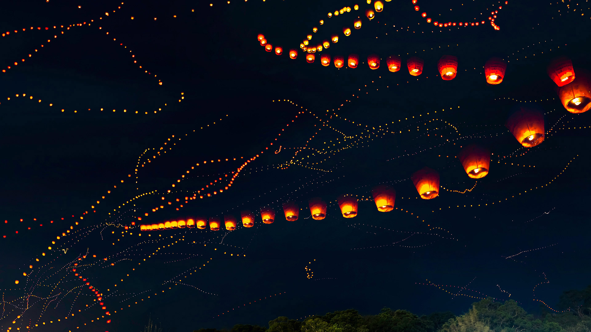 ｢ランタンフェスティバル｣台湾 (© Jung-Pang Wu/Getty Images)(Bing Japan)