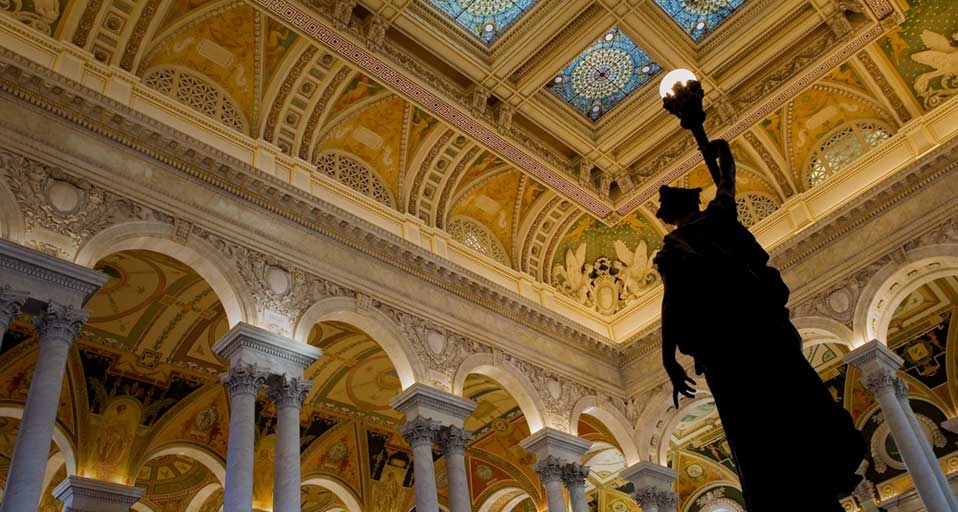 Atrium of the Library of Congress in Washington, DC -- Michele Falzone/age fotostock/Photolibrary &copy; (Bing United Kingdom)