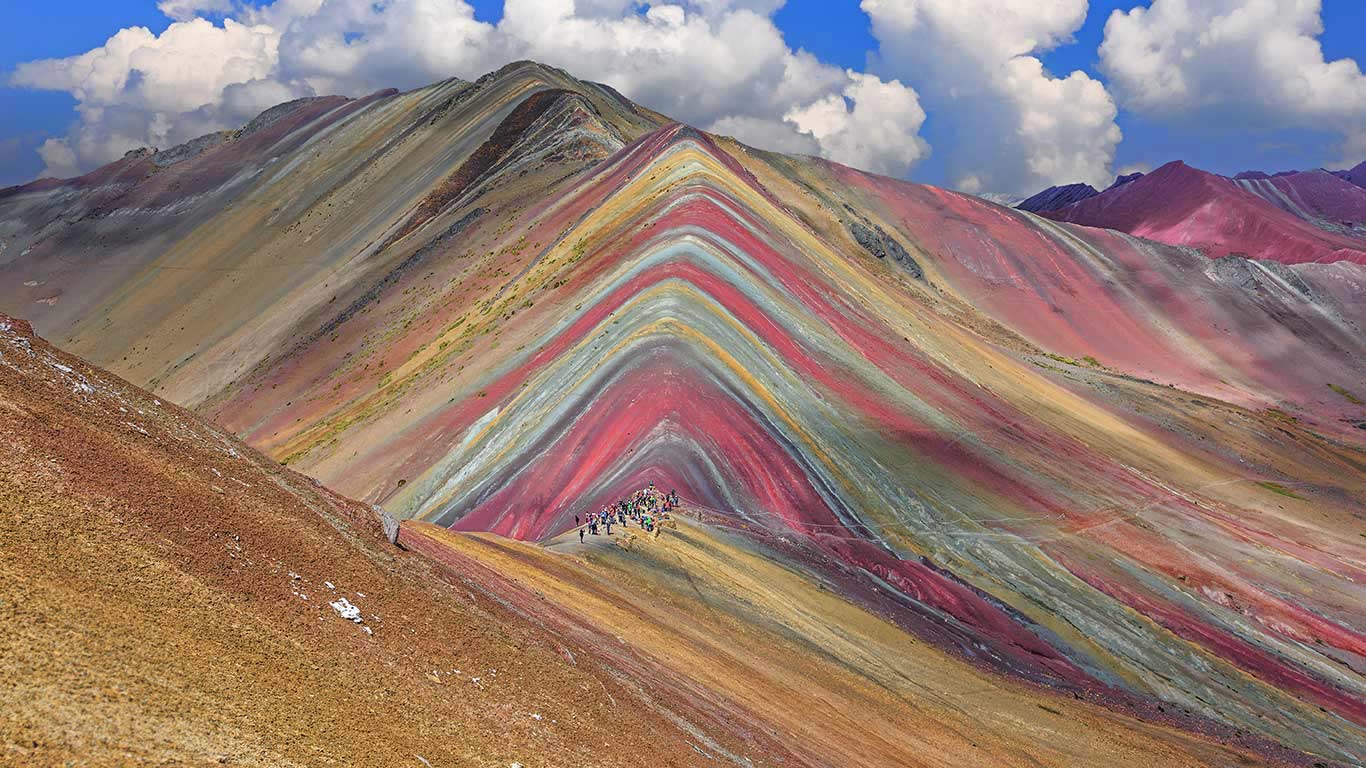 Vinicunca Mountain in the Cusco Region of Peru (© sorincolac/Getty Images)(Bing United Kingdom)