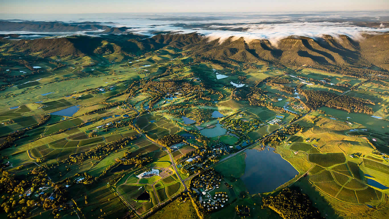 Wine country near Pokolbin in the Hunter Region, New South Wales (© R. Ian Lloyd/Masterfile)(Bing Australia)