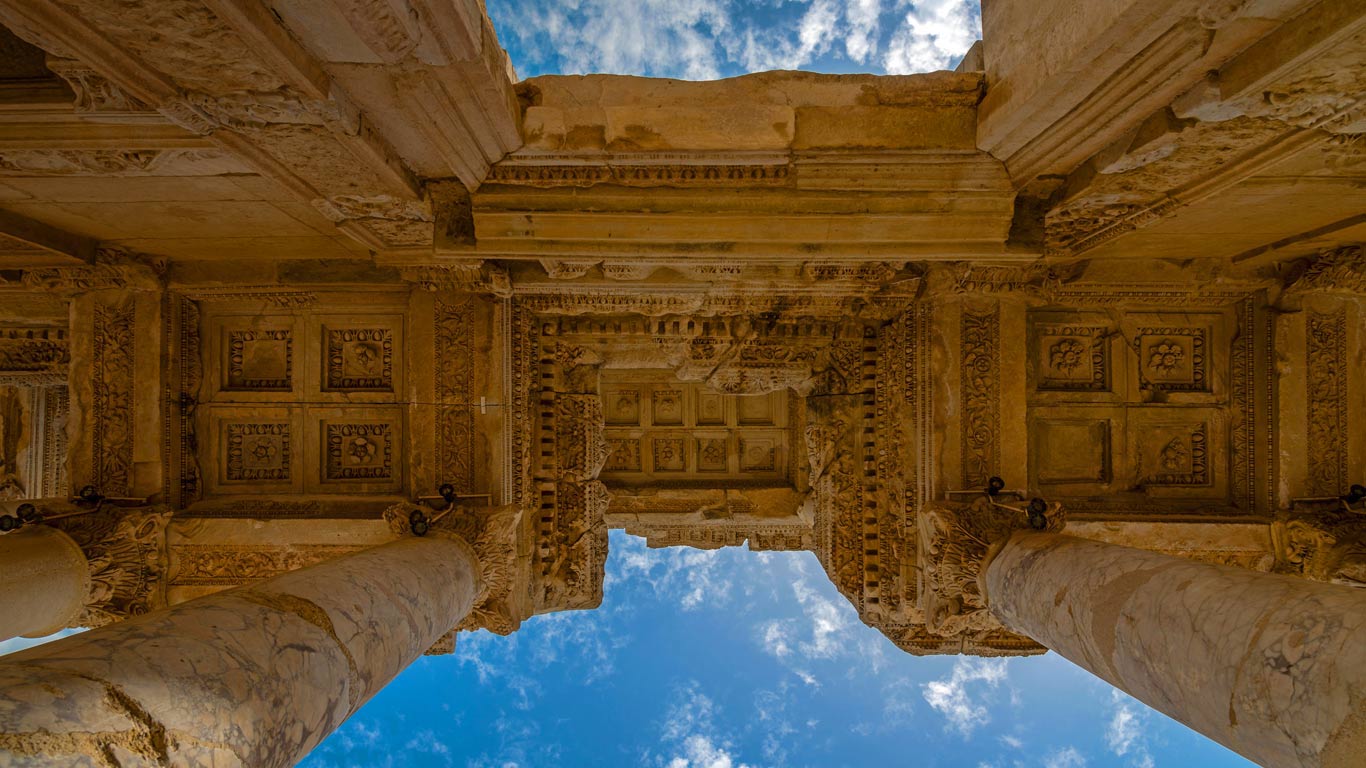 The Library of Celsus at Ephesus, near Selçuk, Turkey (© Stefano Politi Markovina/Alamy)(Bing United Kingdom)
