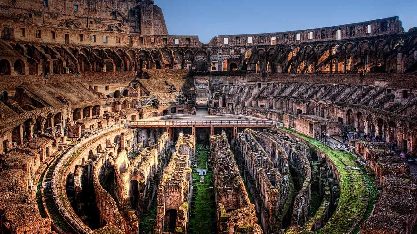 Interior of the Colosseum in Rome, Italy (© Ken Kaminesky/Corbis)(Bing United Kingdom)