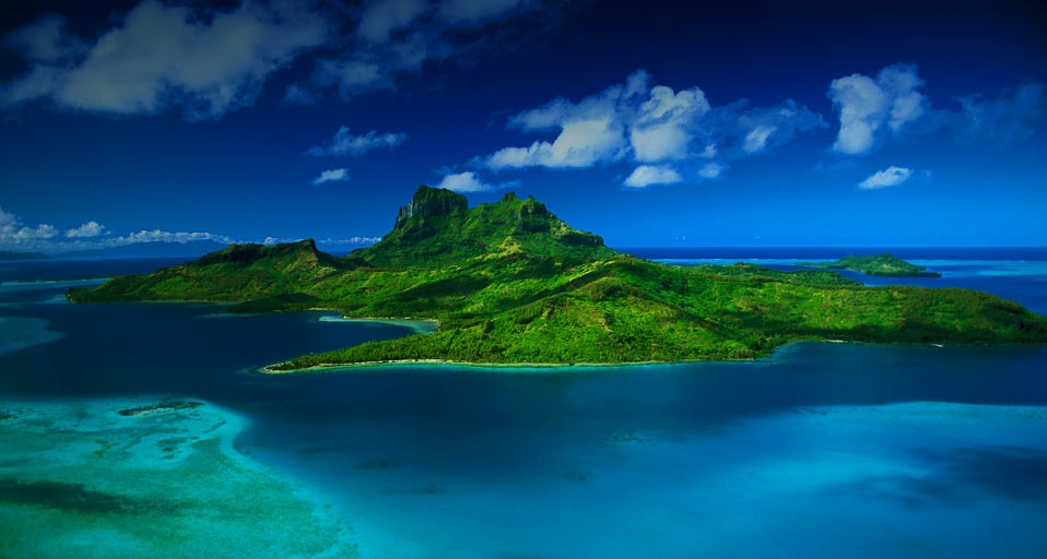 Aerial view of Bora Bora -- Corbis/Photolibrary &copy; (Bing United Kingdom)