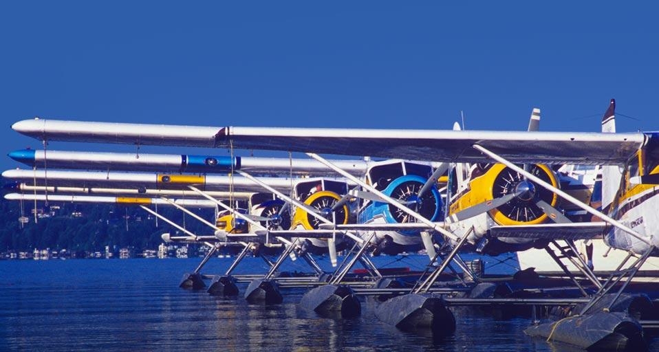 Seaplanes docked in Seattle, Washington, USA (© John & Lisa Merrill/Danita Delimont) &copy; (Bing United Kingdom)