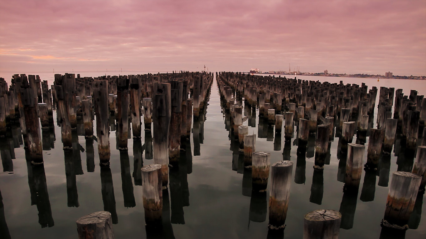 Princes Pier at dusk, Melbourne, Australia (© Getty Images)(Bing United Kingdom)