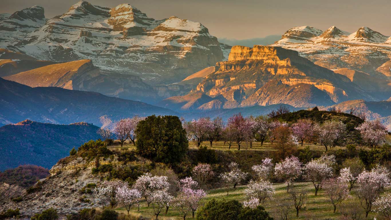 Springtime near the village of Aínsa-Sobrarbe, Spain (© Hans Kruse/500px)(Bing United Kingdom)