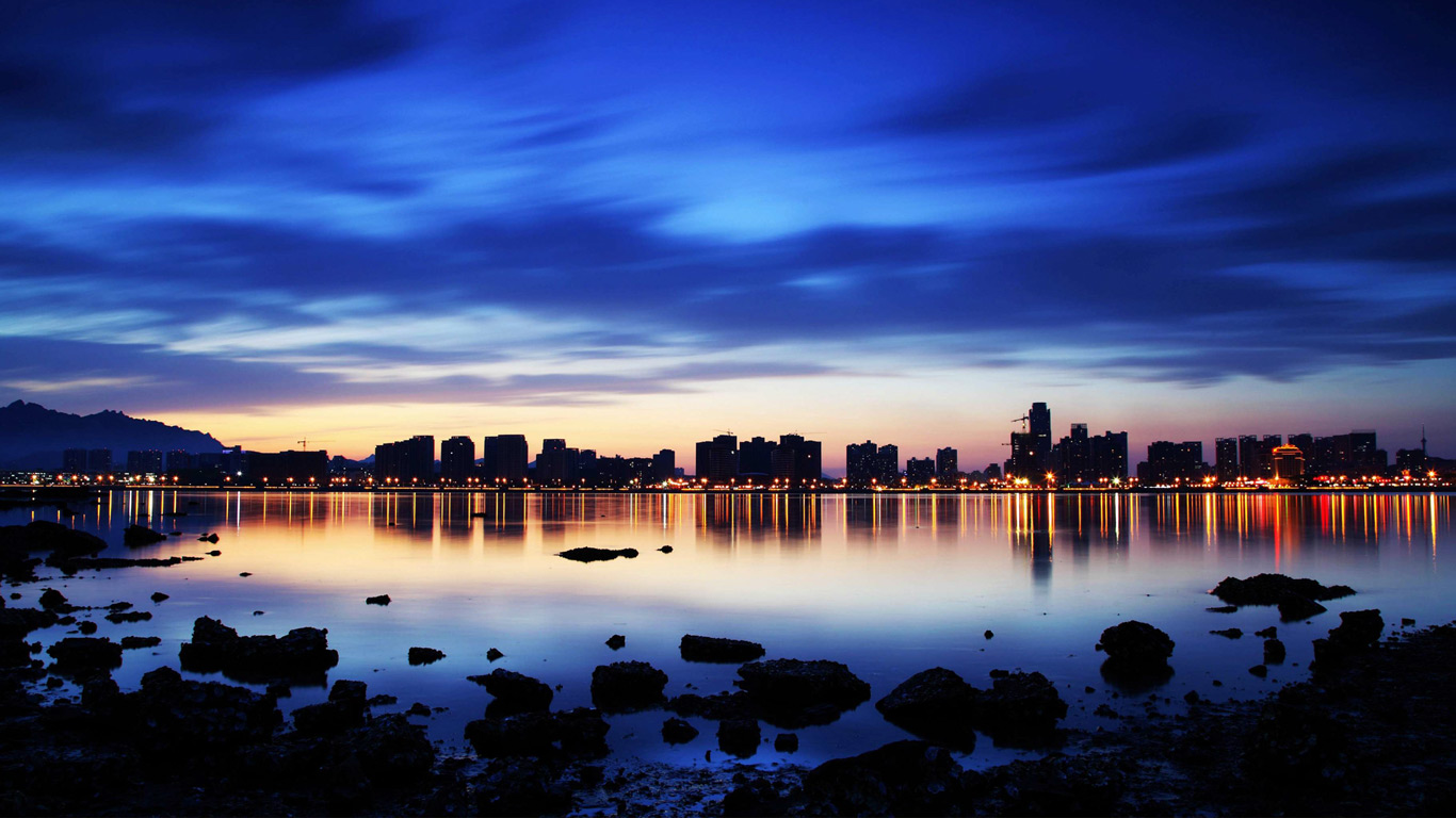 落日余晖下的山东 (© Sipa Asia/Rex Features)(Bing China)