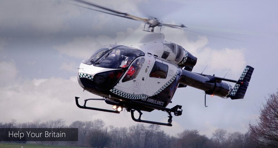 Kent, Surrey and Sussex Air Ambulance as part of Bing Help Your Britain &copy; (Bing United Kingdom)