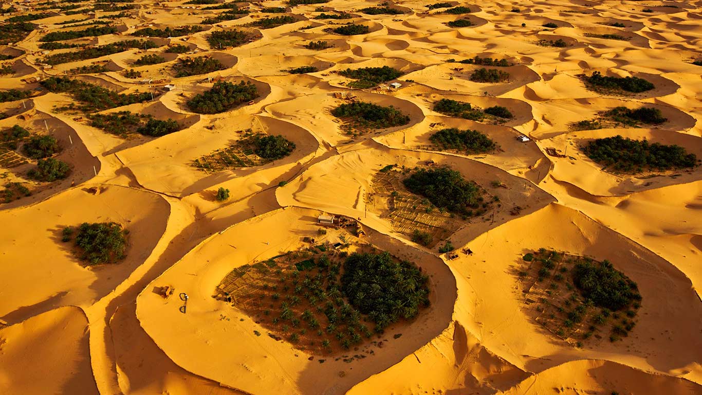 Adjder oasis near Timimoun, Algeria (© George Steinmetz/Corbis)(Bing United Kingdom)
