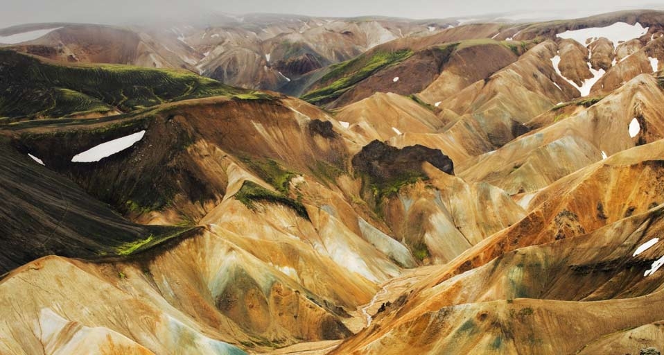 A creek in a valley by Landmannalaugar, Iceland -- Gunnar Svanberg Skula/age fotostock &copy; (Bing Canada)