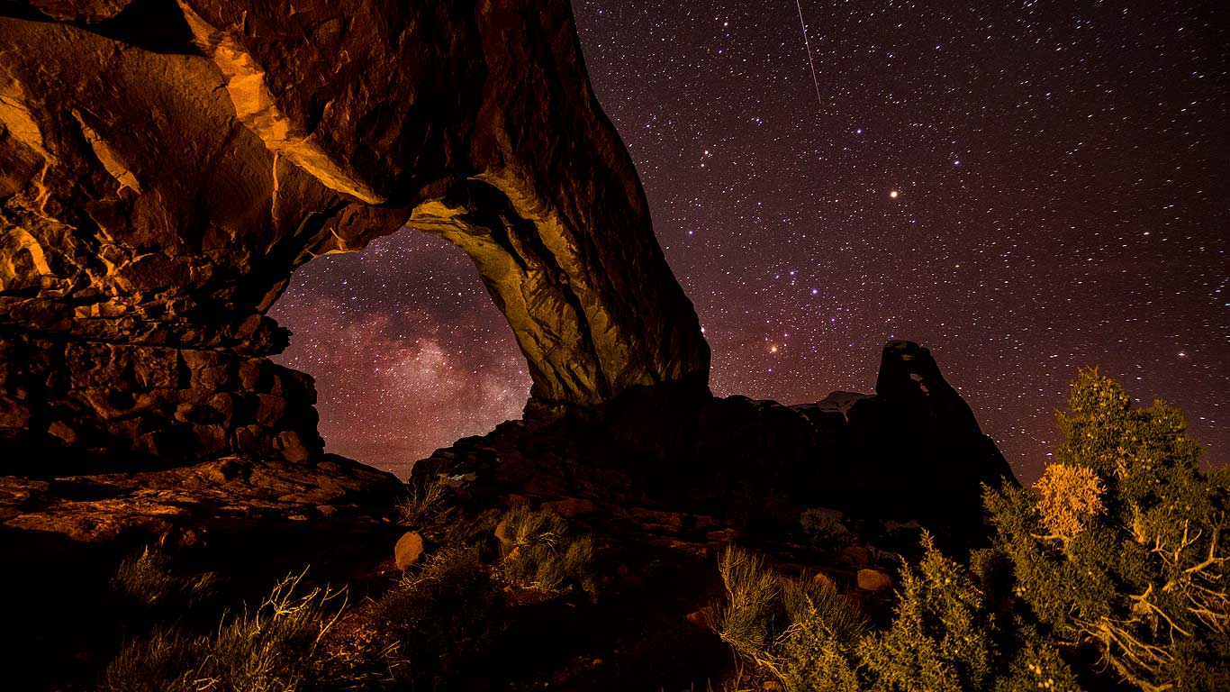 North Window Arch in Arches National Park, Utah (© Clarence Spencer)(Bing United States)