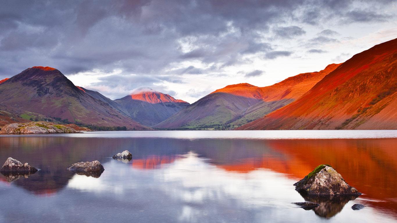 Scafell range across Wast Water, Lake District National Park, Cumbria, England (© Julian Elliott/Age Fotostock)(Bing United Kingdom)