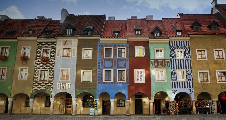 Renaissance merchant houses in Poznan, Poland -- SIME / eStock Photo &copy; (Bing United Kingdom)