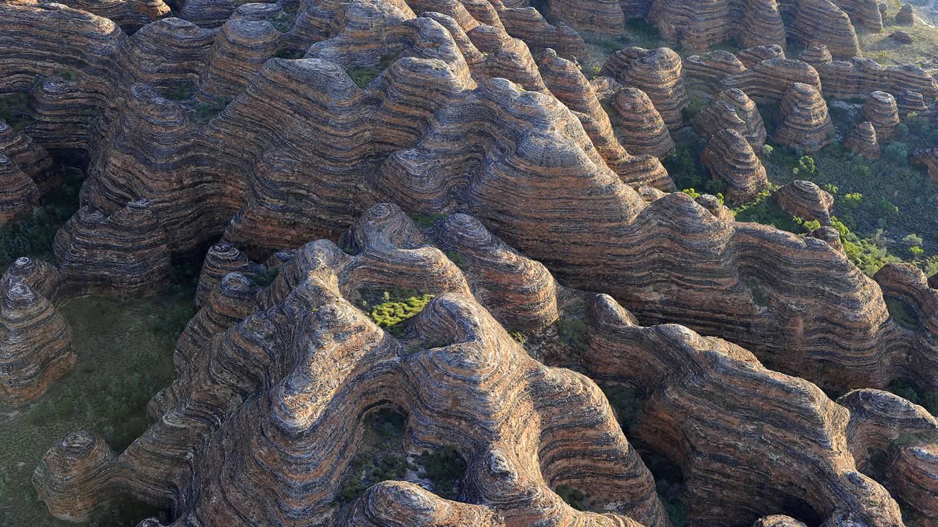 Bungle Bungle Range in Purnlulu National Park, Western Australia (© James D. Morgan/Rex Features)(Bing Australia)