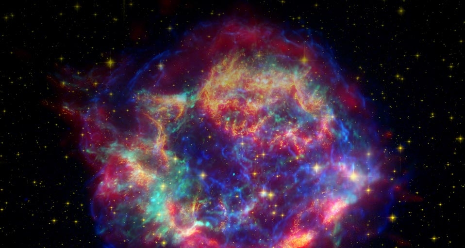 Cassiopeia A, a supernova remnant located 10,000 light-years away in the constellation Cassiopeia -- NASA &copy; (Bing United Kingdom)