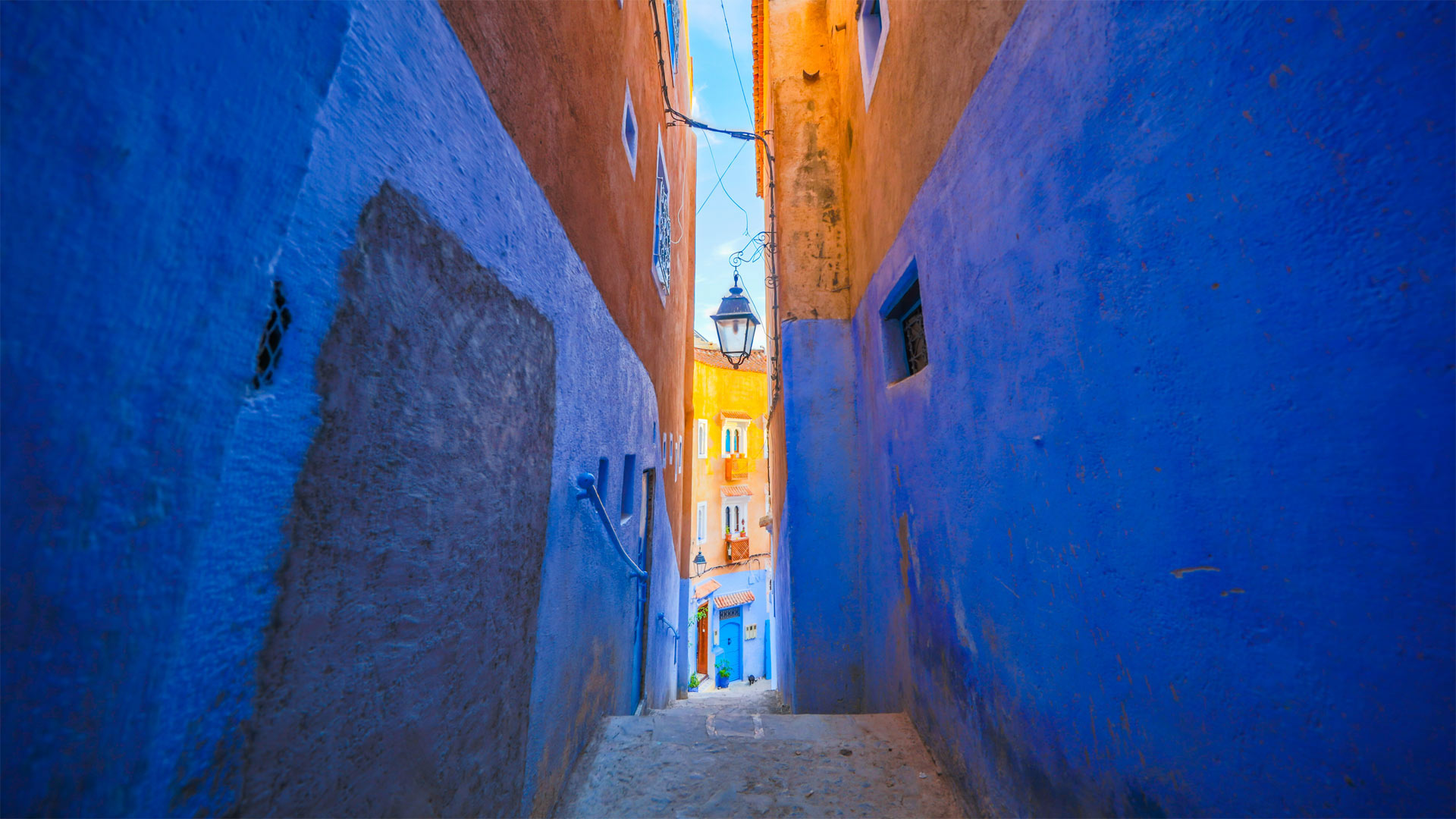 Blue walls of Chefchaouen, Morocco (© Tatsuya Ohinata/Getty Images)(Bing United Kingdom)