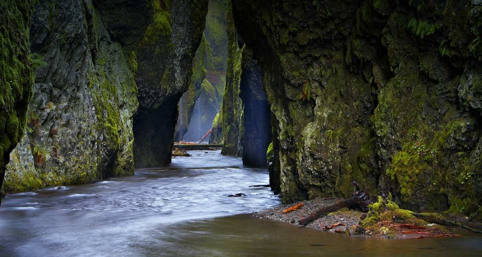 Der Columbia River auf dem Weg durch die Oneonta-Klamm, Oregon, USA – age fotostock/SuperStock &copy; (Bing Germany)