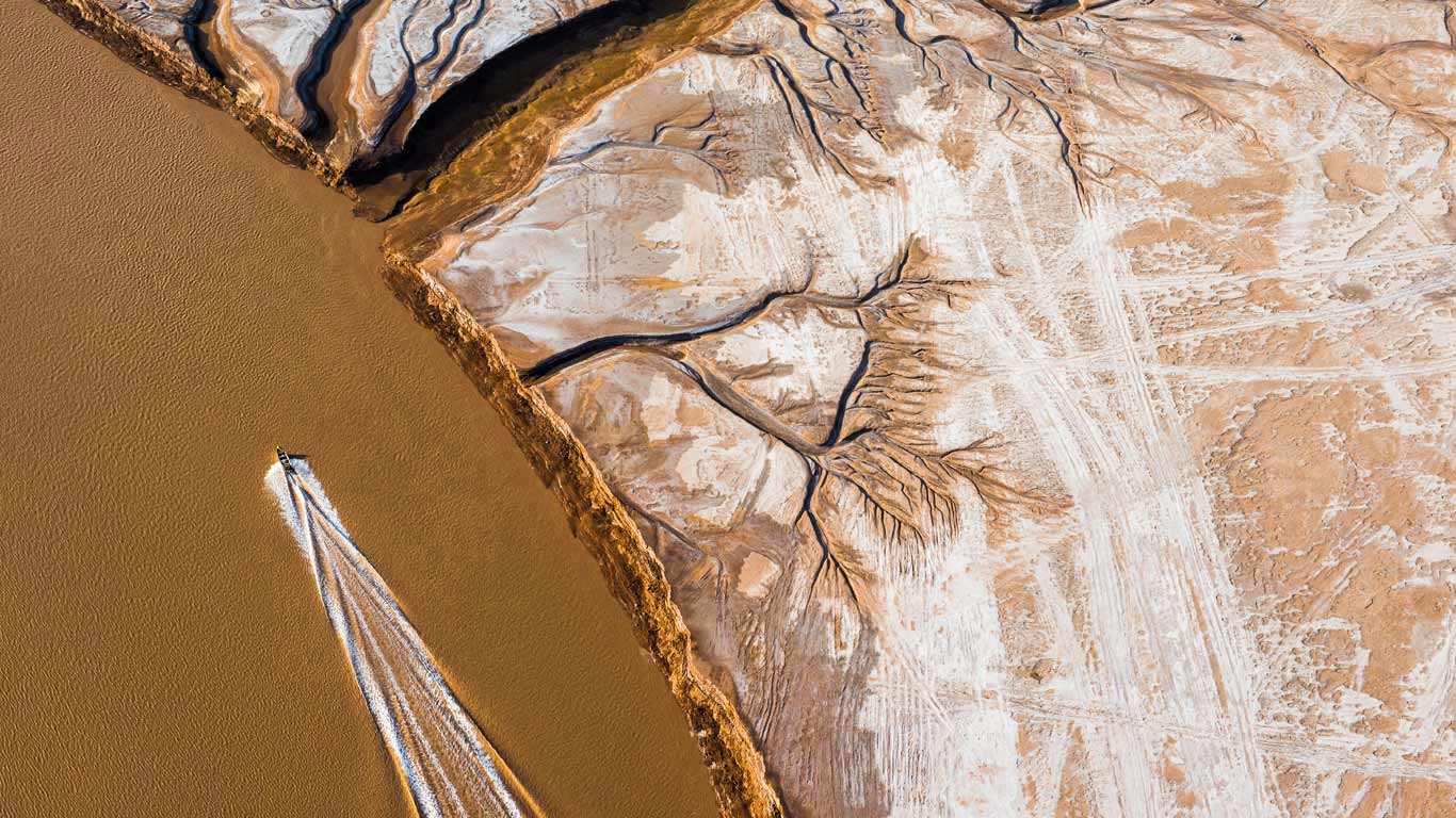 Aerial view of the Colorado River Delta in Mexico (© Peter McBride/Aurora Photos)(Bing United Kingdom)