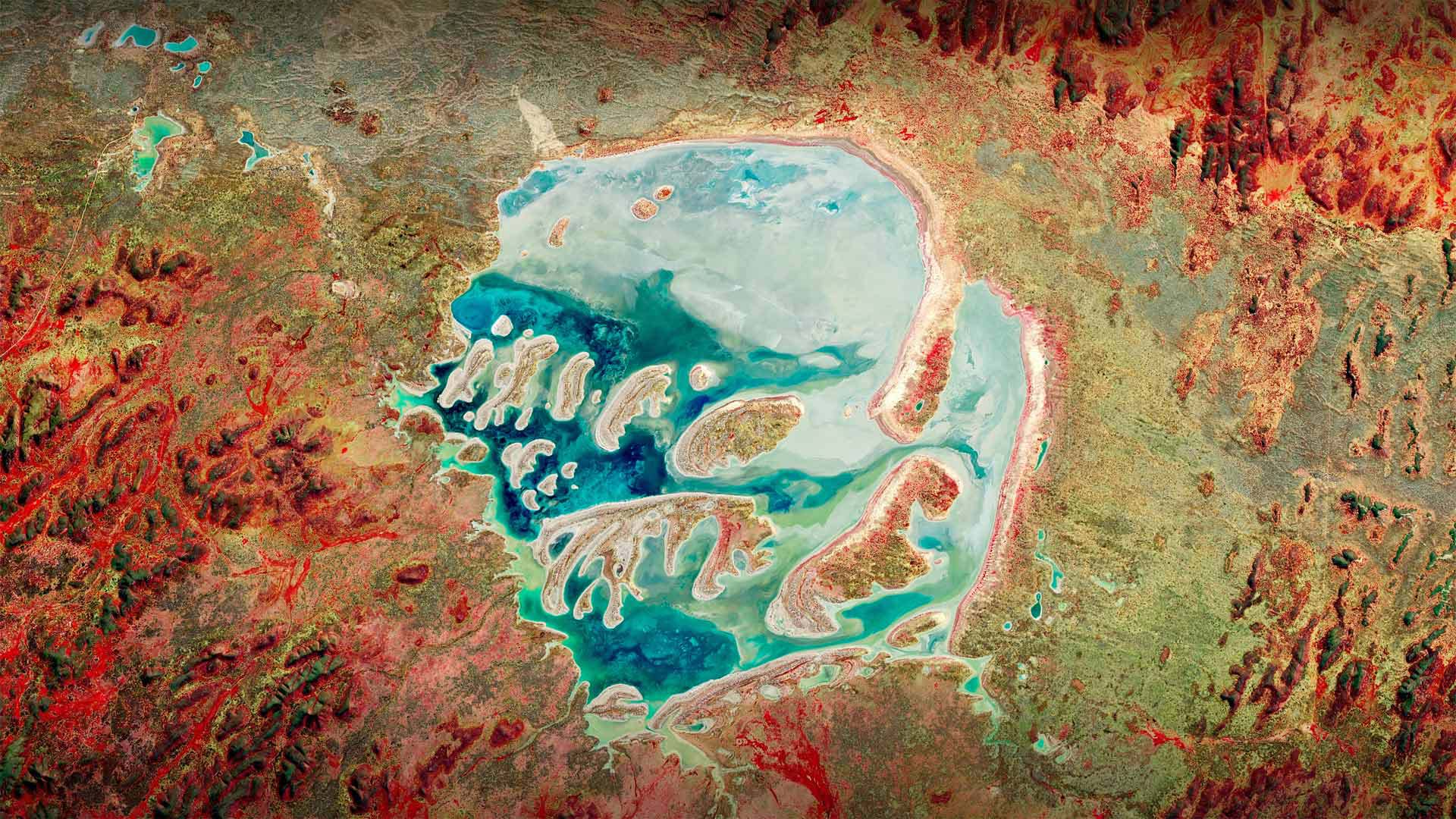 The Acraman crater, Australia (© USGS/Nasa Landsat data/Orbital Horizon/Gallo Images/Getty images)(Bing United Kingdom)