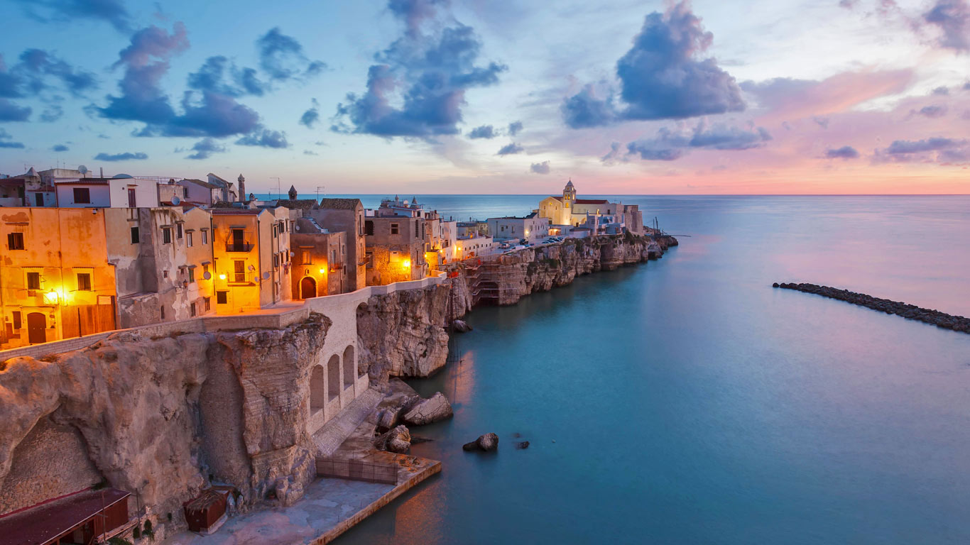 Vieste on the Adriatic coast of Italy (© Peter Adams Photography Ltd/Alamy)(Bing United Kingdom)