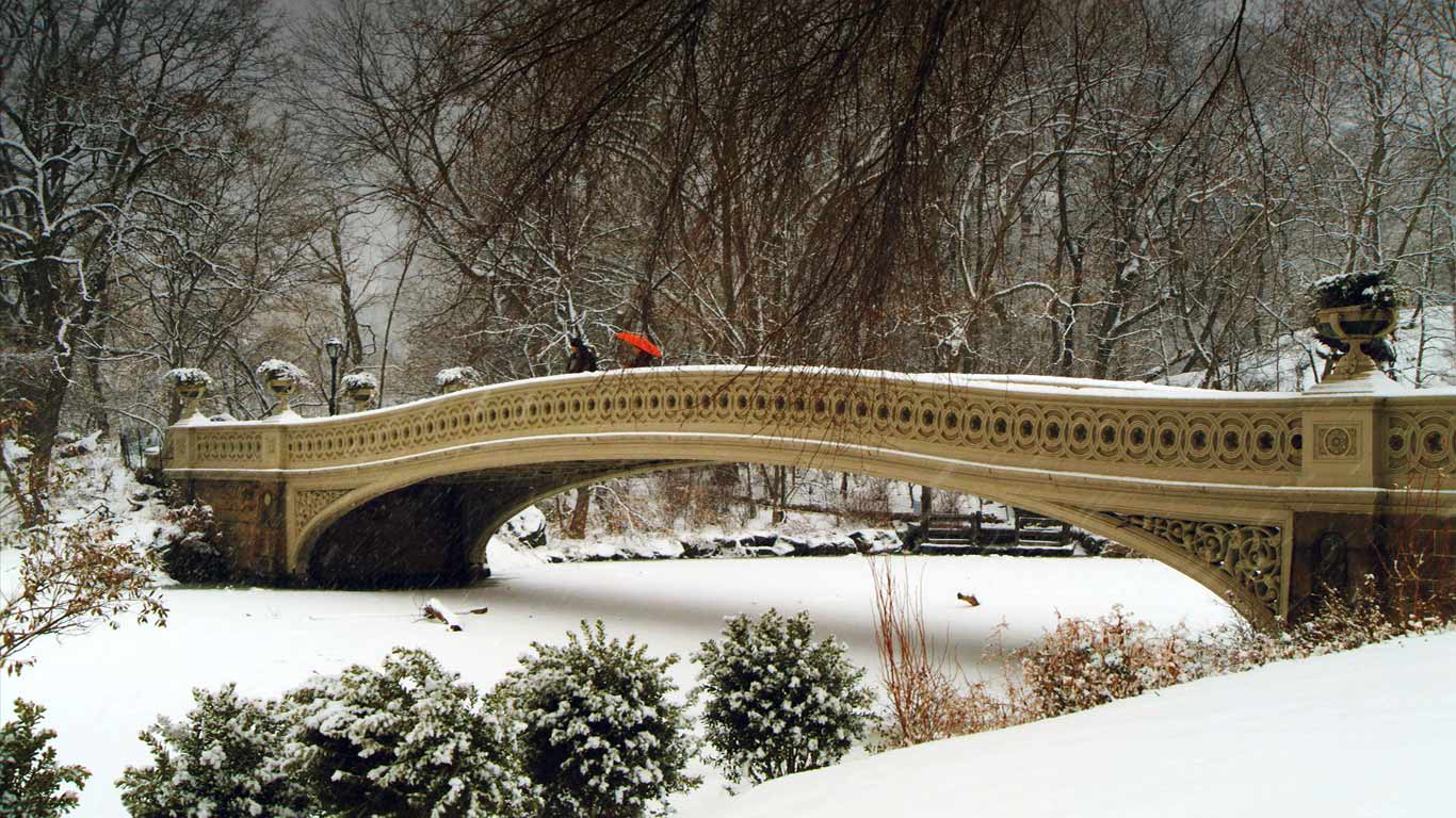 Bow Bridge in Central Park, New York City, New York, USA (© Chuck and Sarah Fishbein/Getty Images)(Bing United Kingdom)